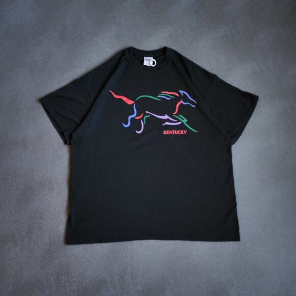 Vintage Y2K Kentucky Derby Horse Shirt XL - Picture 1 of 6